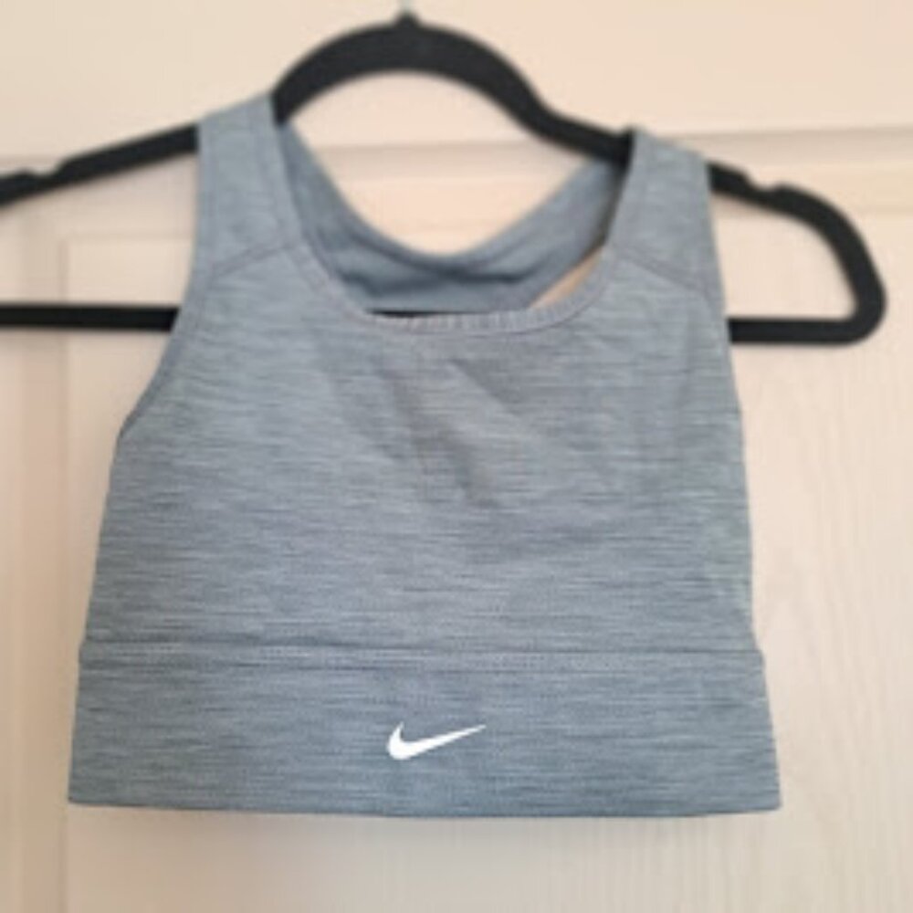 WOMENS NIKE SMALL SPORTS BRA GREY